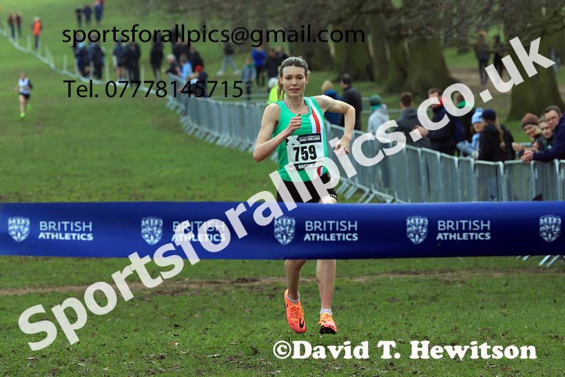 Senior Women, 2024 CAU Inter Counties Cross Country Champs., Wollaton Park, Nottingham. Photo: David T. Hewitson/Sports for All Pics